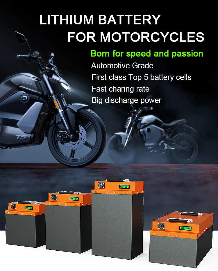 Electric Tricycle Motorcycle Vehicle Application LiFePO4 60V 72V 20ah Lithium Ion Battery